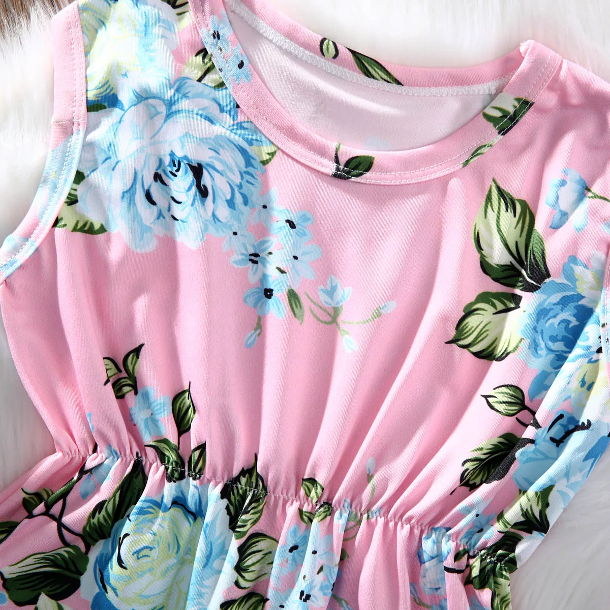 Очаровательная Одежда для новорожденных девочек комбинезон без рукавов с