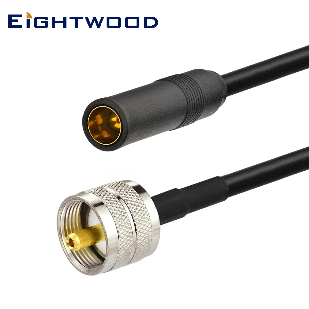 

Eightwood PL259 UHF Plug Male to Motorola Jack Female Connector-Car Radio AM/FM Antenna Aerial RG58 Cable for Radio Antenna 12"