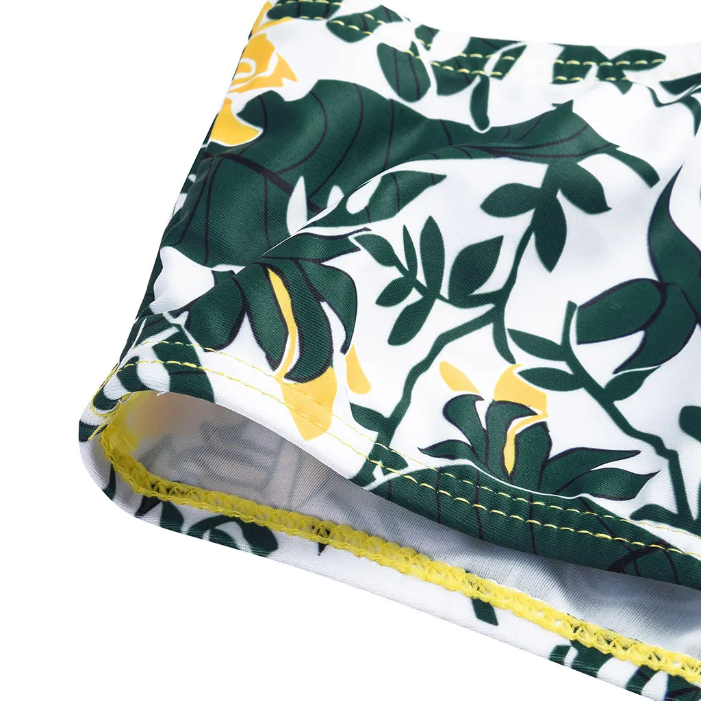 Женский купальник-бикини SAGACE однотонный купальник с цветочным принтом