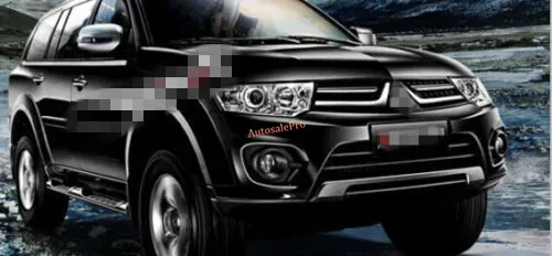 2 шт. хромированные передние противотуманные светильник для Mitsubishi Montero / Pajero Sport 2014