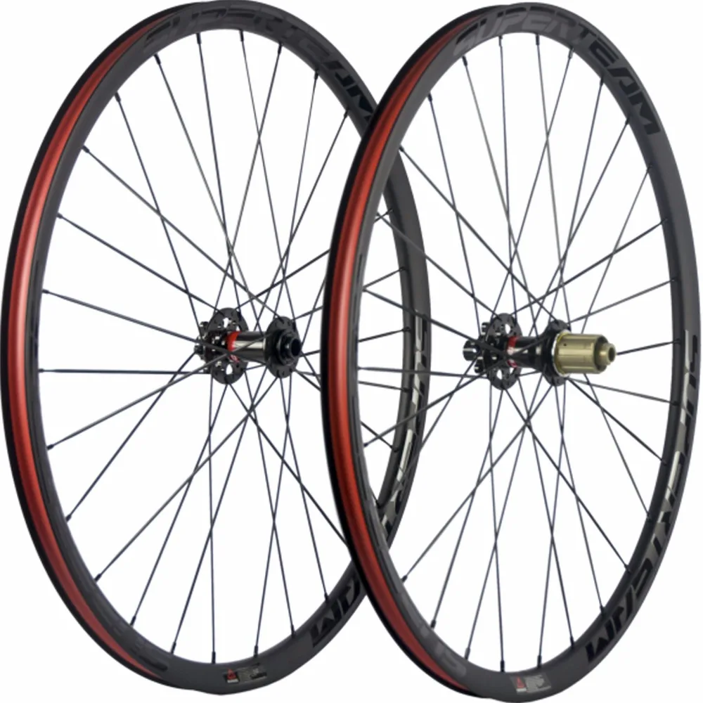Карбоновые колеса Superteam 27 5 er 25 мм глубина широкие MTB с Novatec 771 772 ступицы