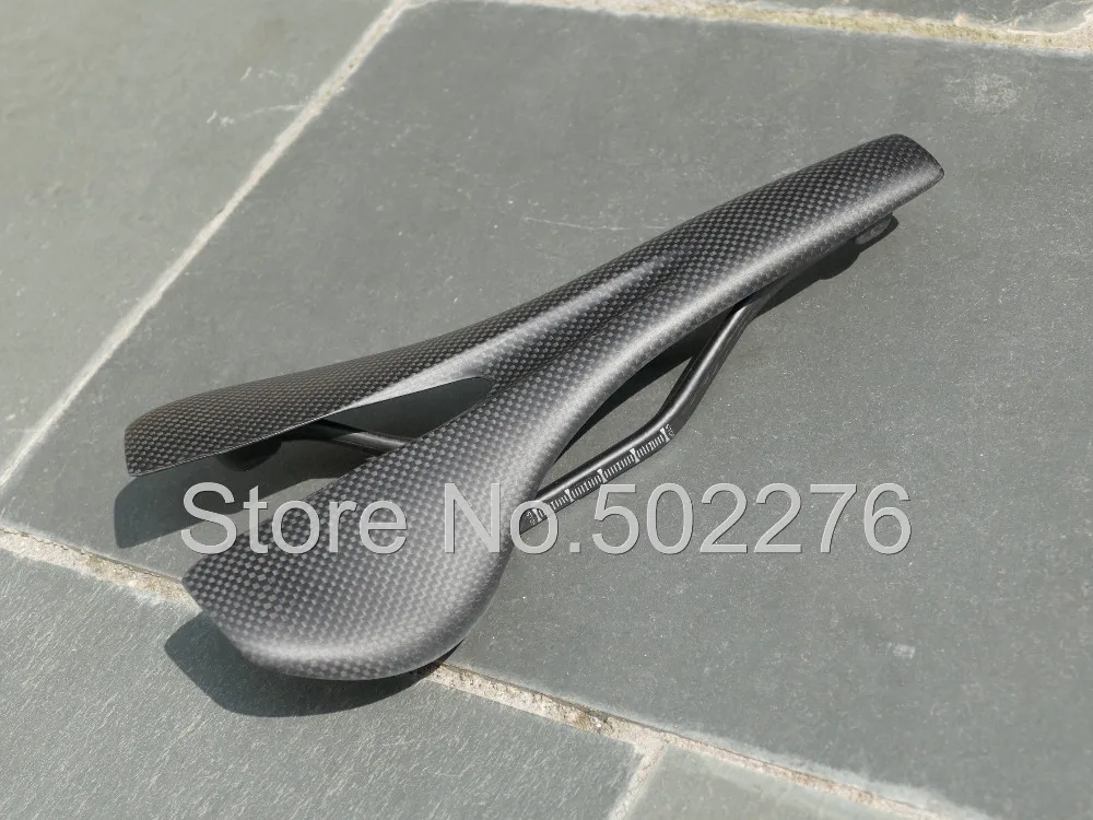 Седло из углеродного волокна для горного велосипеда 3K UD матовое глянцевое 267 мм X