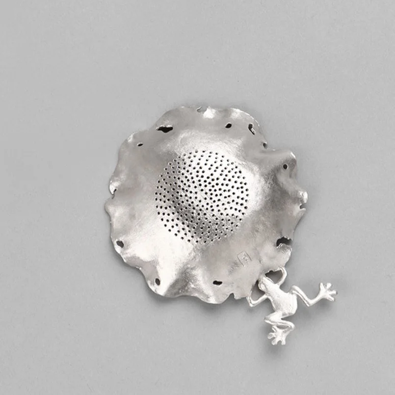 1 шт. чистый цинковый ситечко для чая Китайский Винтажный стиль кленовый лист