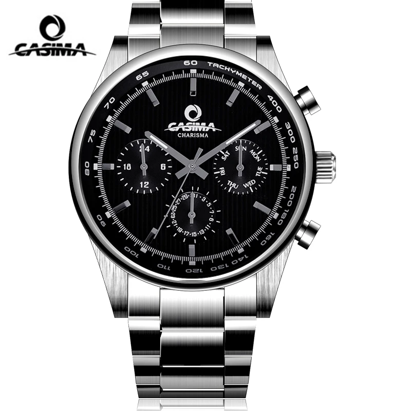

CASIMA Brand Fashion Business Watch Man Luxury Waterproof Week Date Calendar Casual Quartz Wristwatch Clock Relogio Masculino