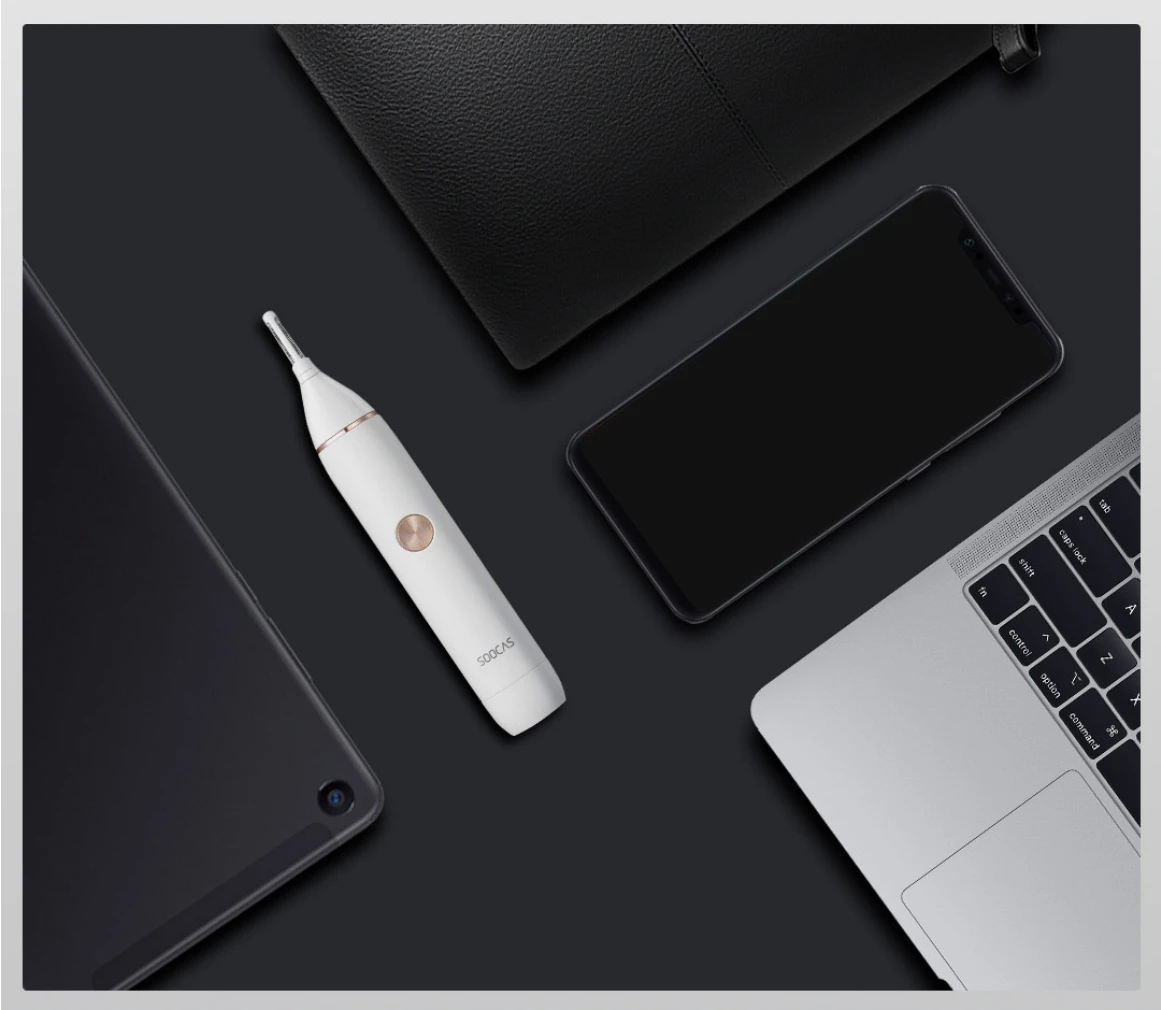 Xiaomi Soocas IPX5 водонепроницаемый нос для бровей Триммер машинка для стрижки волос острое лезвие Body Wash минималистский дизайн Безопасный Очиститель отделка персональное ежедневное