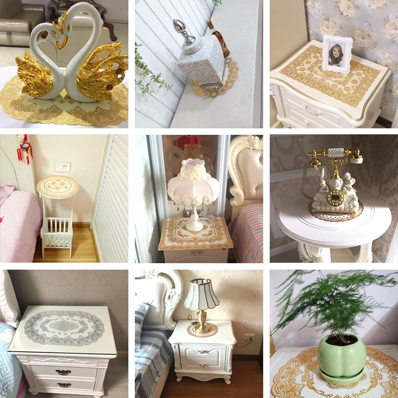 2 шт. круглая квадратная Нескользящая термостойкая подставка из ПВХ | Дом и сад