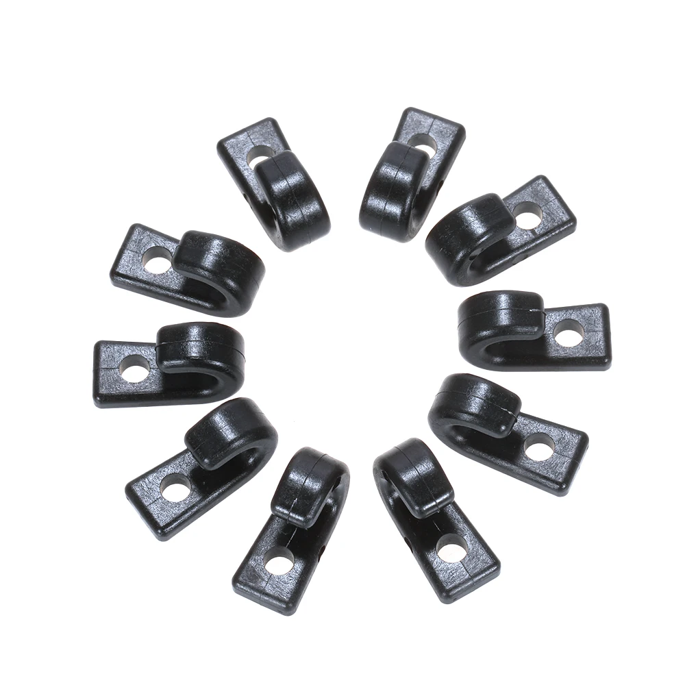 50 шт. нейлоновый банджи крепежный ударный шнур J крючки Галстук Вниз Крюк для