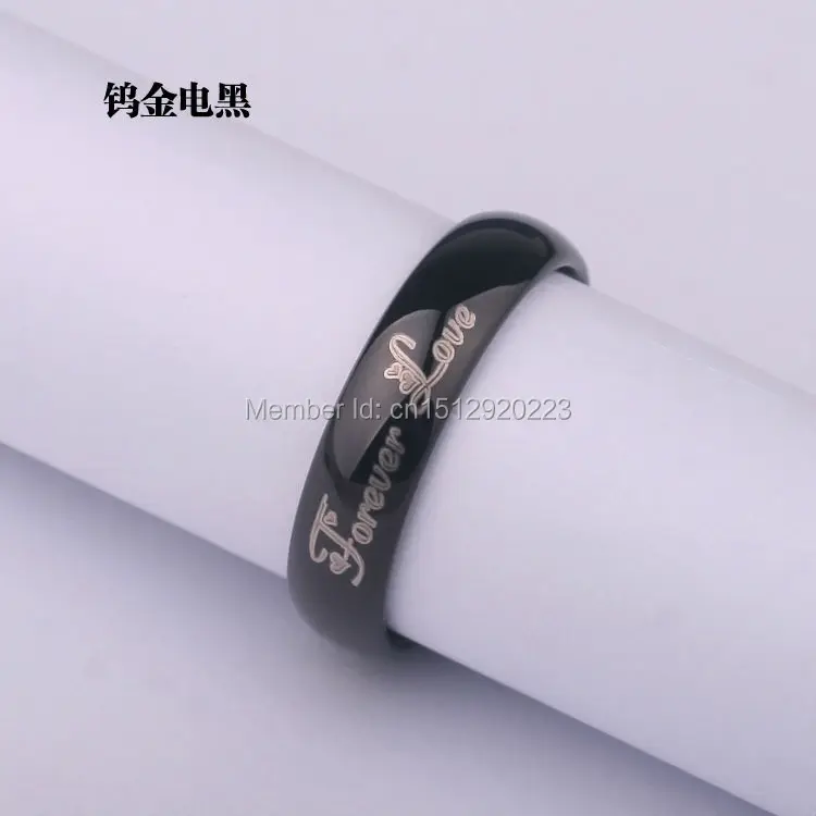 Мужское кольцо ювелирные изделия из карбид вольфрама гравировка Forever Love