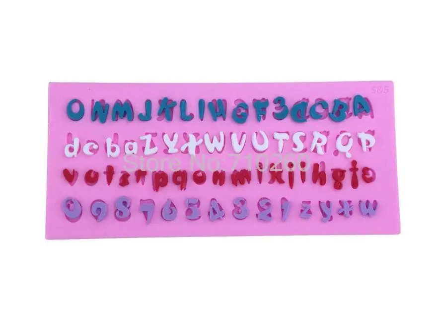 Цифры и буквы алфавит C помадка формы для торта инструменты шоколадная форма