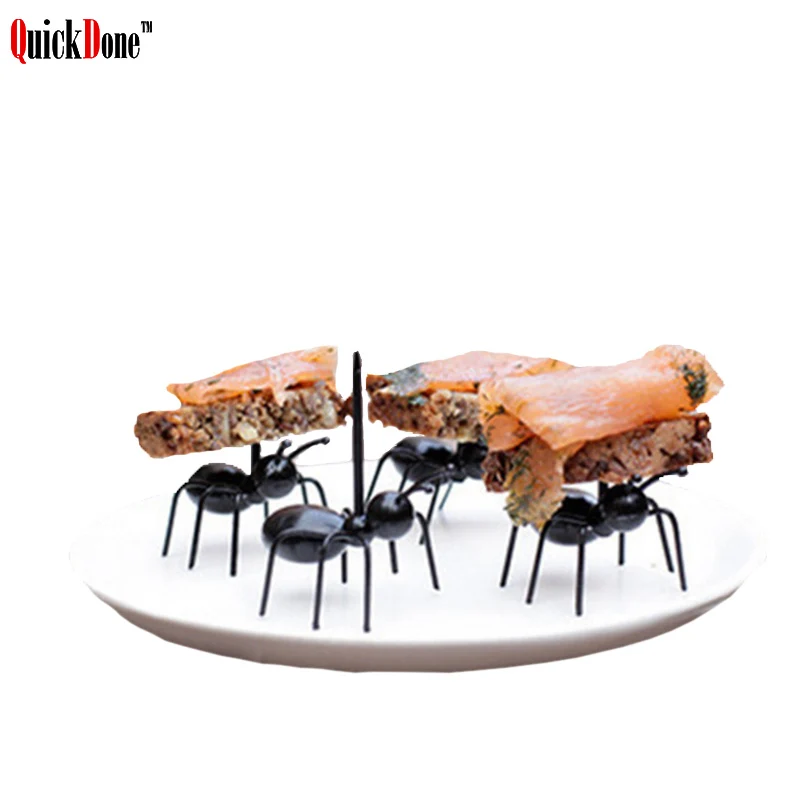 Вилка муравей QuickDone CKC1568 12 шт./компл. Милая Мини посуда с экологически чистыми