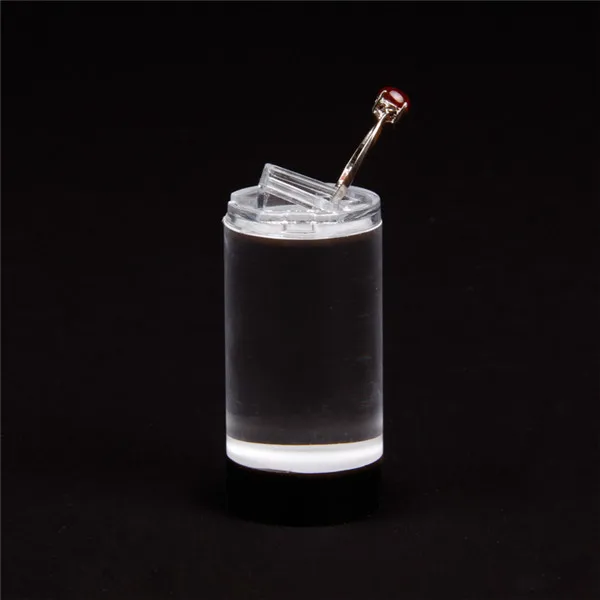 TONVIC 2sets/lot acrylic ring display clips transparent stand holder show cases 3pcs in 1 set round high quality wholesale | Украшения и