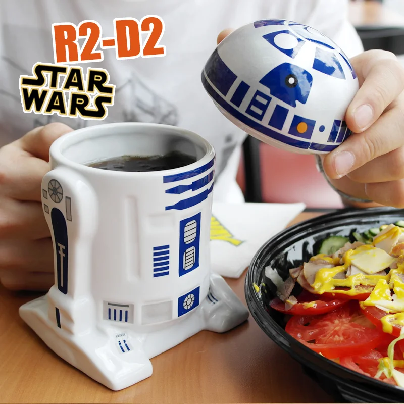 Фильм Звездные войны Робот R2 D2 мультфильм 3D Керамическая кофейная кружка чашка