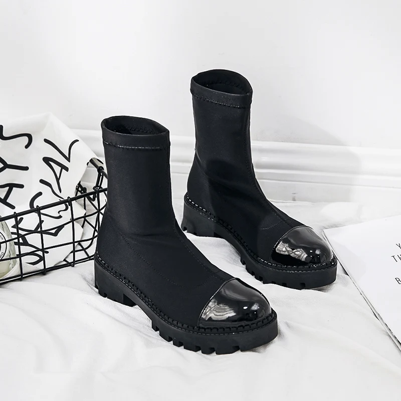 2019 роскошные женские Дизайнерские ботильоны из черной замши пикантная обувь