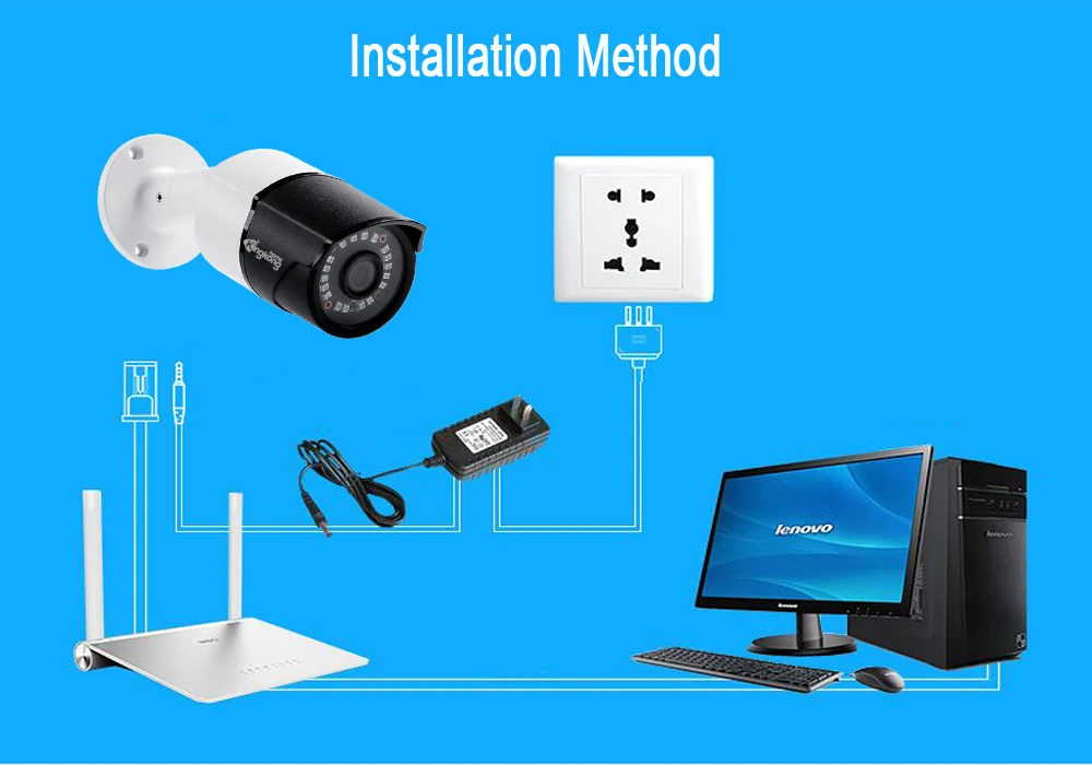Kingkonghome IP камера POE 1080P камера видеонаблюдения ONVIF Открытый ночного видения CCTV сети P2P Водонепроницаемый Открытый Пуля Cam