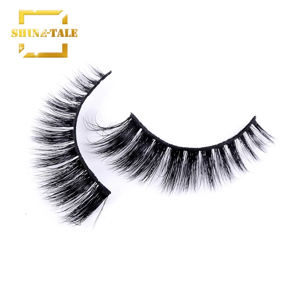 Блестящие 3D ресницы для строительства накладные длинная полоса 100% ручной работы
