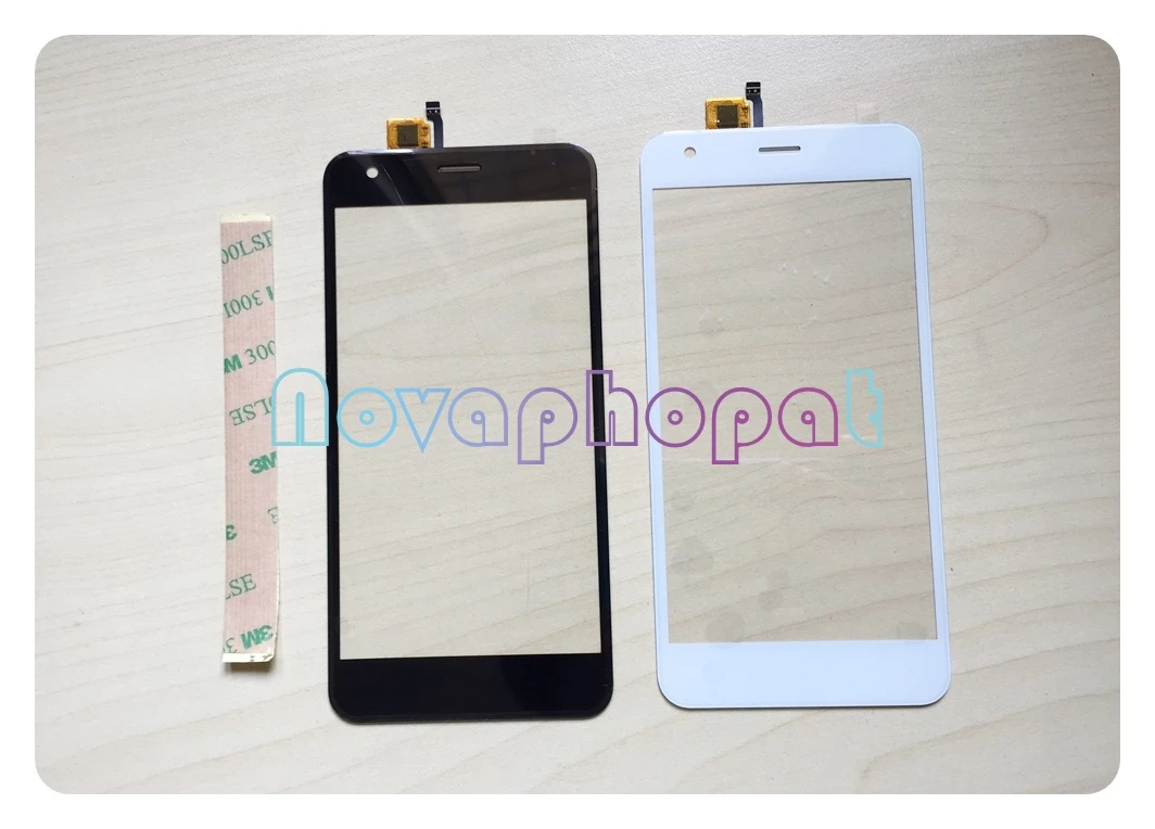 Novaphopat черный/белый сенсорный экран для Fly Power Plus 1 FS521 FS 521 дигитайзер сенсорная