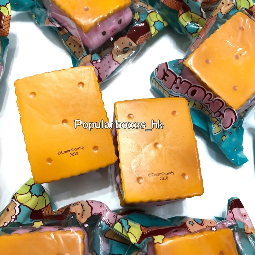 Creamiicandy mashmellow piggys'mores сжимаемая медленно поднимающаяся Подарочная игрушка |