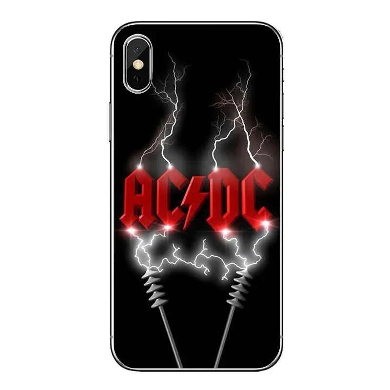 Music Band ACDC AC DC Transparent Soft Cases Covers For LG G7 Q6 Q7 Q8 Q9 V30 X Power 2 3 OnePlus 3T 5T 6T |