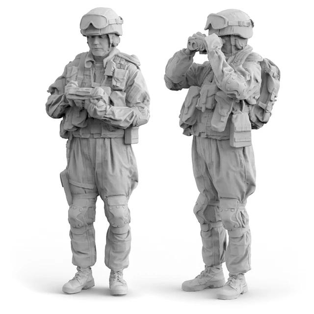 Масштаб 1/35 Современная русская армия съемка местности запись 2 человека