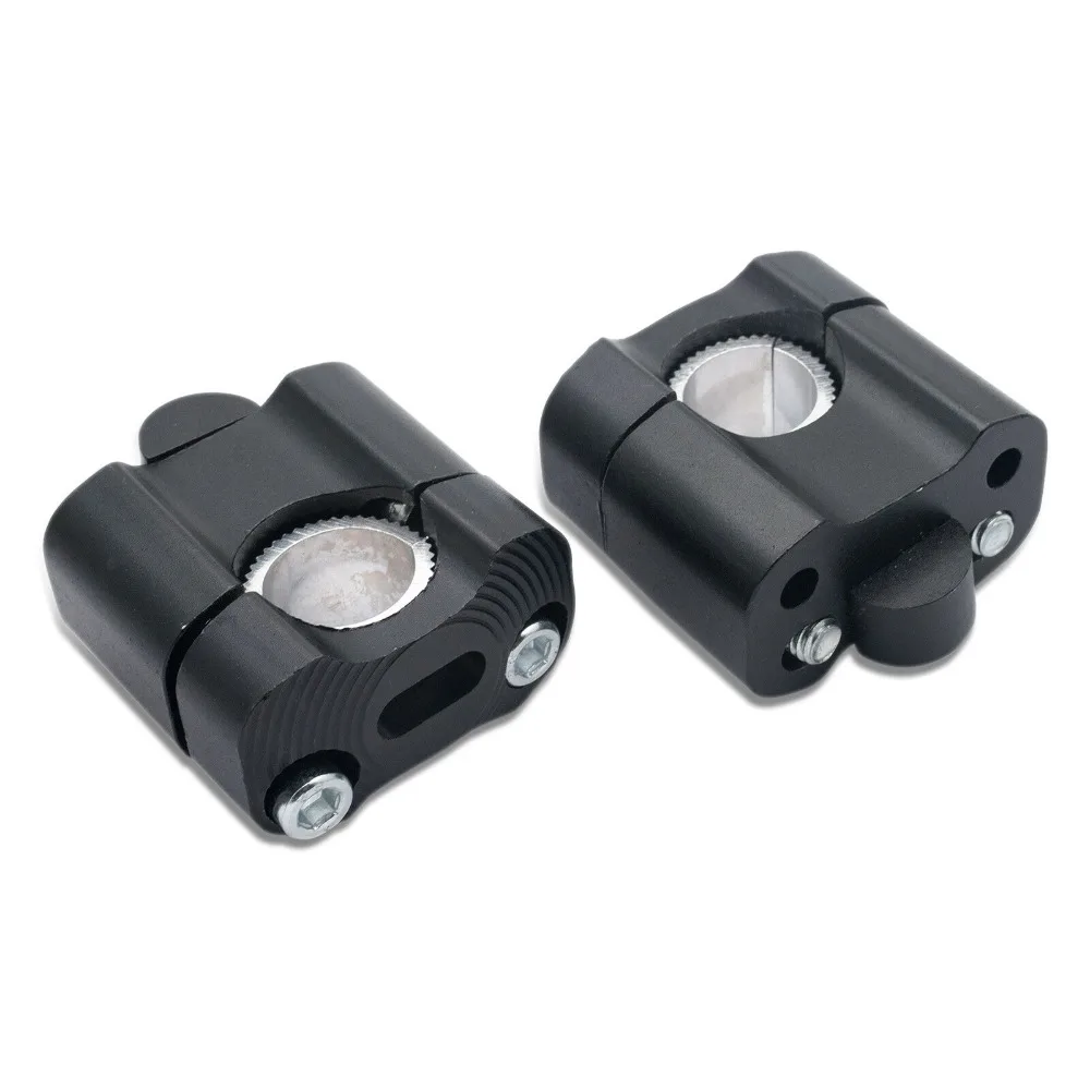 2x 7/8 &quotУниверсальный зажим для бара Riser Taper руль мотоцикла алюминия|Руль