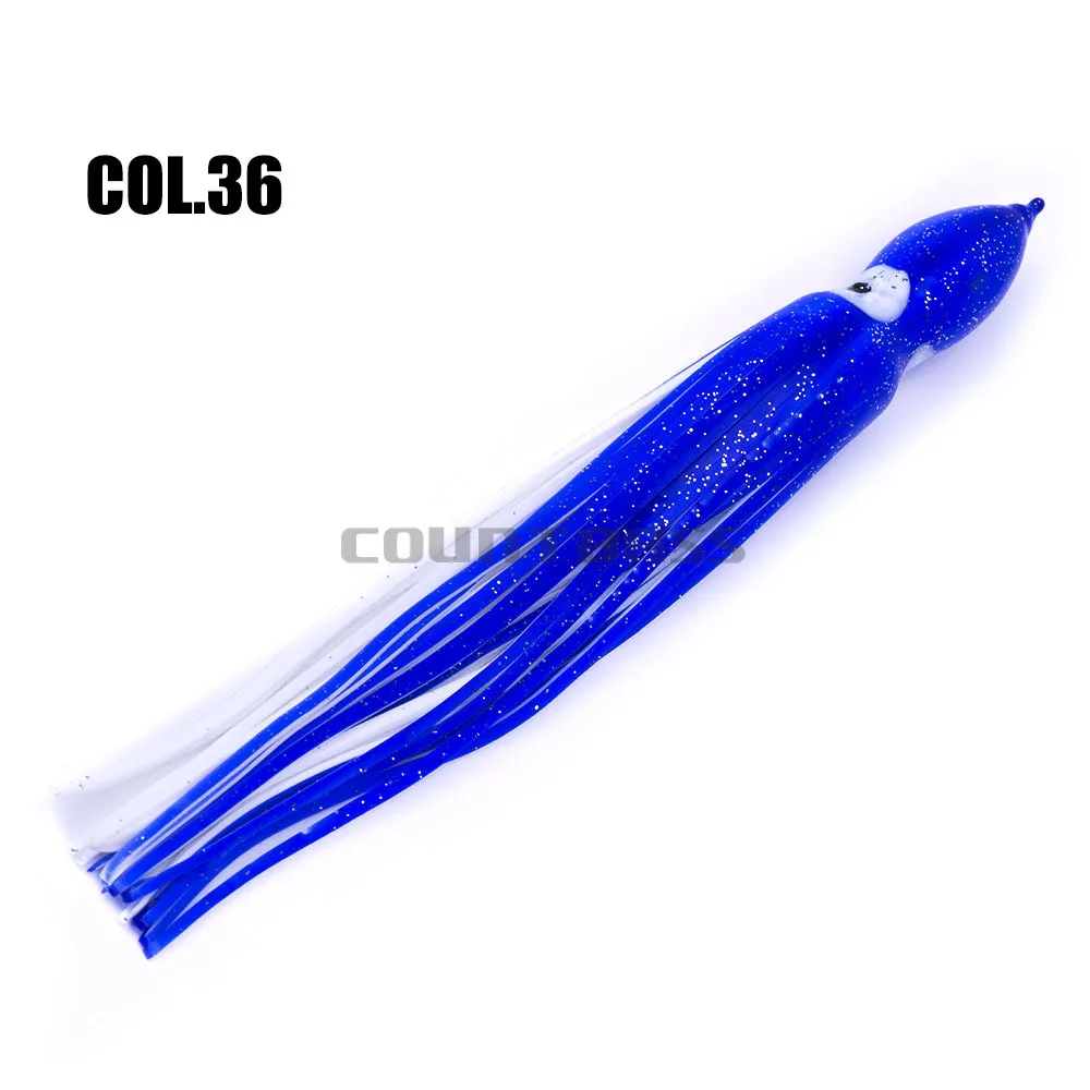 Юбки для троллинга кальмаров 2 шт. 28 см мягкая искусственная приманка приманки