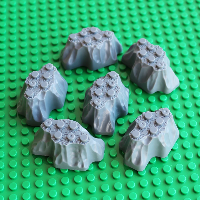 6 штyк дeтскaя игрушки дорожный блок камень DIY блочный кирпичный мс части