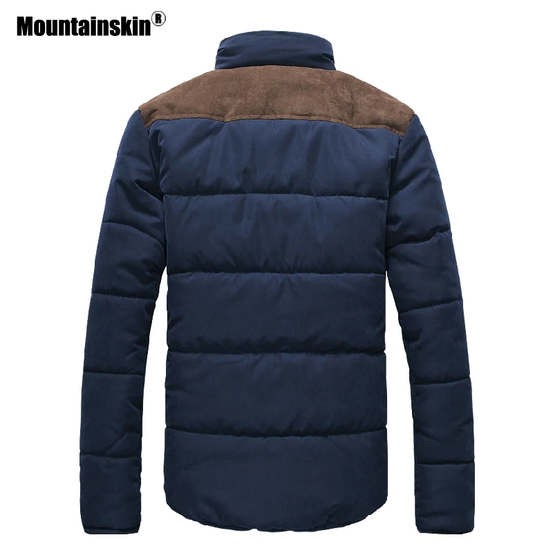 Мужская хлопковая парка Mountainskin теплая Толстая куртка с подкладкой верхняя