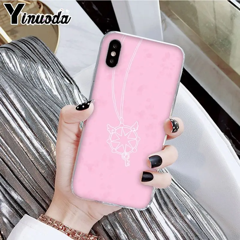 A6 Yinuoda Cardcaptor Sakura Мягкий силиконовый прозрачный чехол для телефона Apple iPhone 8 7 6 6S Plus X XS MAX 5 5S SE XR - Цвет: A6