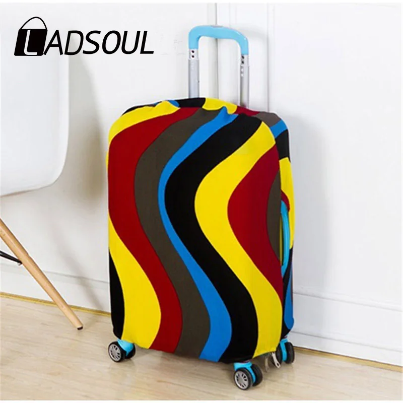Цветной чехол для чемодана защитный на колесиках аксессуары чемоданов от пыли
