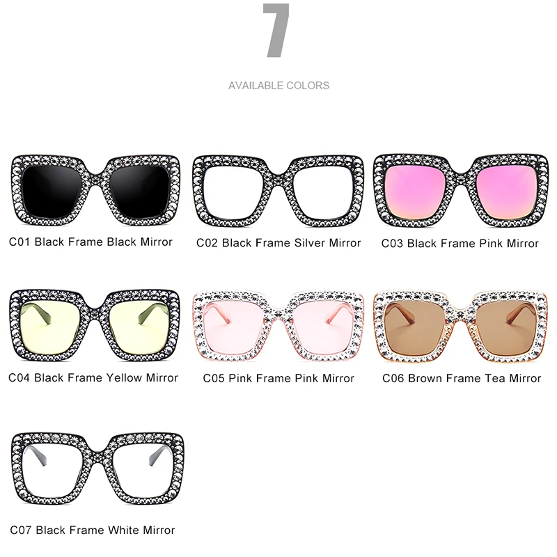 Солнцезащитные очки 2018 новые роскошные солнцезащитные с квадратными линзами