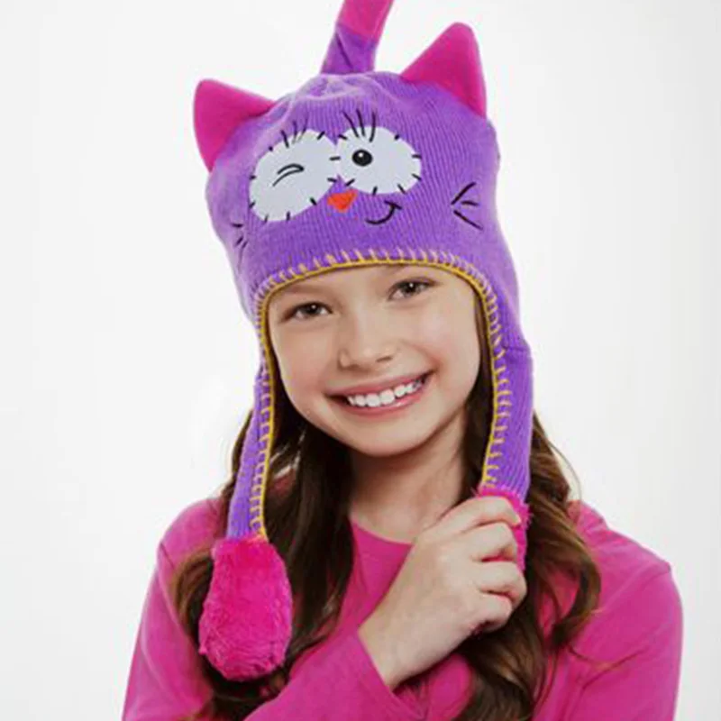 Шапка для девочек и мальчиков Kakaforsa шерстяная шапка танцев детские зимние шапки