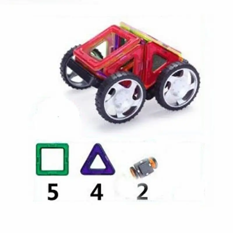 Магнитные строительные блоки для автомобилей 3D игрушки сделай сам 11 шт. в