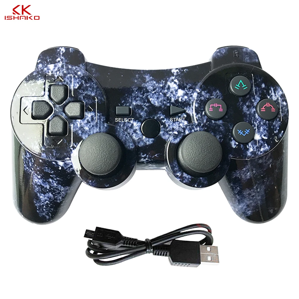 

K ISHAKO For SONY PS3 Bluetooth Controller Gamepad Manette For Sony Play Station 3 Joystick Wireless Gamepad SIXAXIS Dual Vibrat