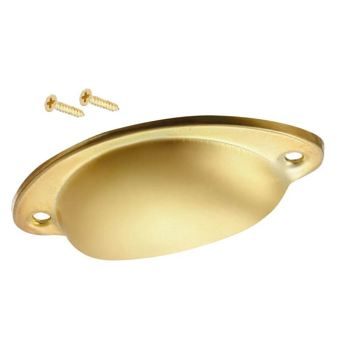 10 pcs Gold Tone Cup Shell Shaped Pull Drawer Kitchen Cabinet Handle 66mm Hole Centers Drop Shopping | Обустройство дома