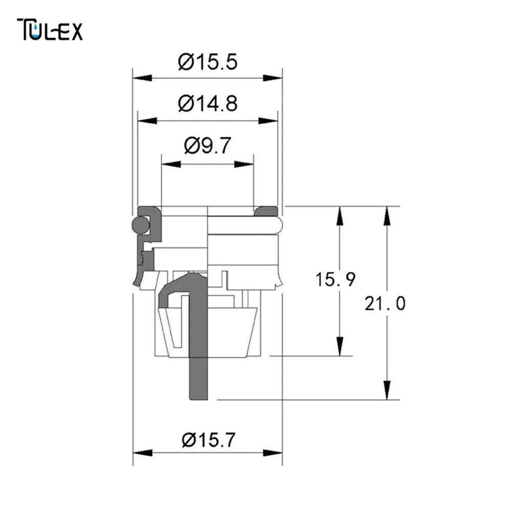 TULEX 15 мм-50 мм водопроводный обратный клапан для душевой головки, соединительный клапан, аксессуар для ванной комнаты, односторонний водоконтроль OV15-50