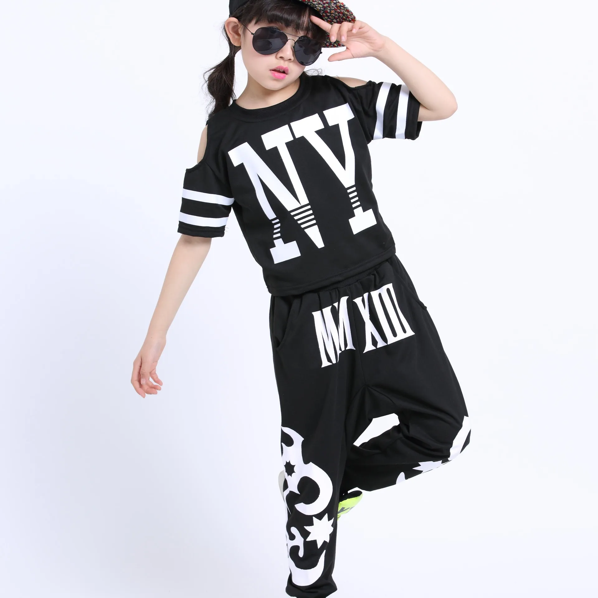 Girl DS Dance Costume Jazz Dancewear HipHop Hip-hop Jacket Modern Clothing | Тематическая одежда и униформа