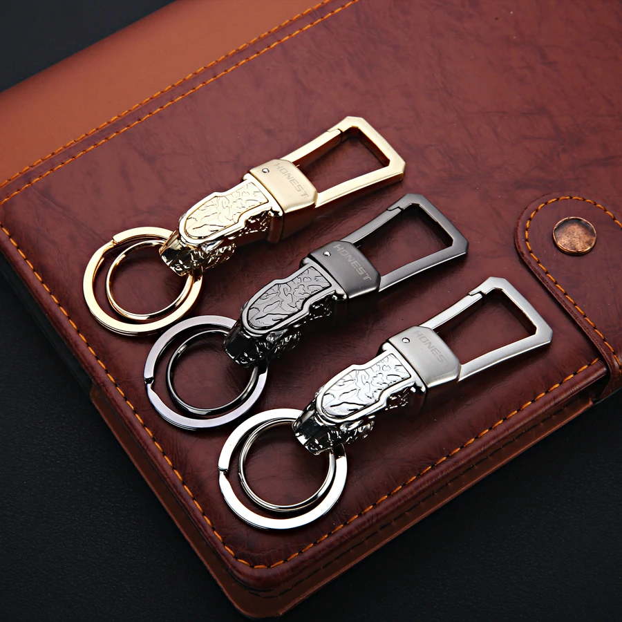 

Leopard Head Car Keychain Metal Men Key Ring Key Chain for Infiniti Q50 Kia Optima K5 Mercedes W205 Mazda 3 Volvo Auto Styling