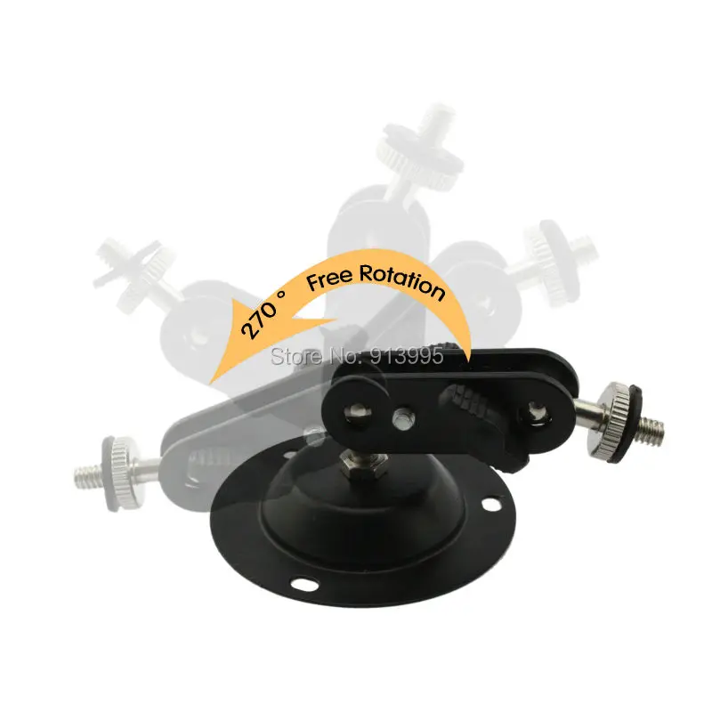 Алюминиевый настенный мини штатив для камер видеонаблюдения крепежный