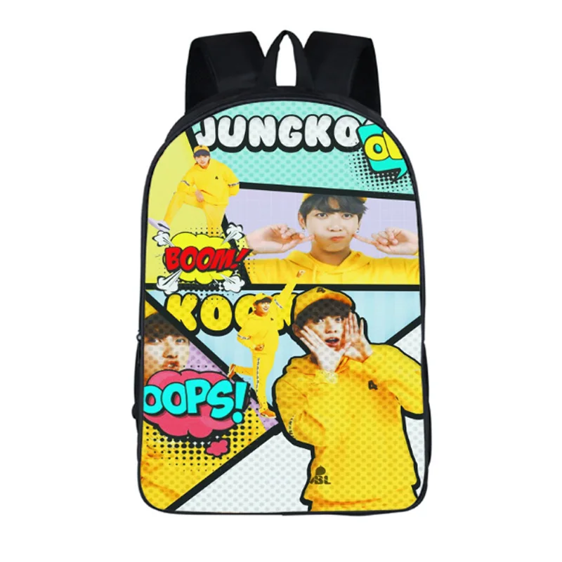 Новый рюкзак kpop bangtanboys для школьниц школьные сумки rugzak черный большой mochila escolar