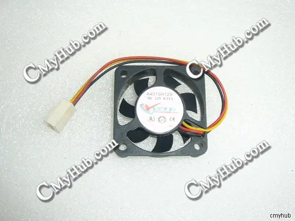 Подлинный для VETTE A4010H12S DC12V 0.11A 3pin 3 провода 4010 40X40X10MM Вентилятор охлаждения|cooling fan|fan