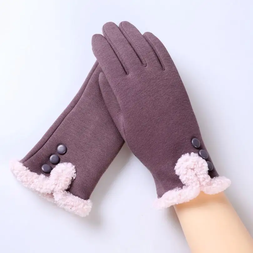 Классические Luvas de inverno женские модные зимние уличные спортивные теплые перчатки