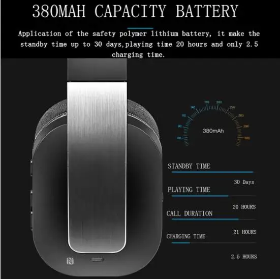 Picun F9 Bluetooth беспроводная гарнитура кожаный стенд металлический корпус наушники