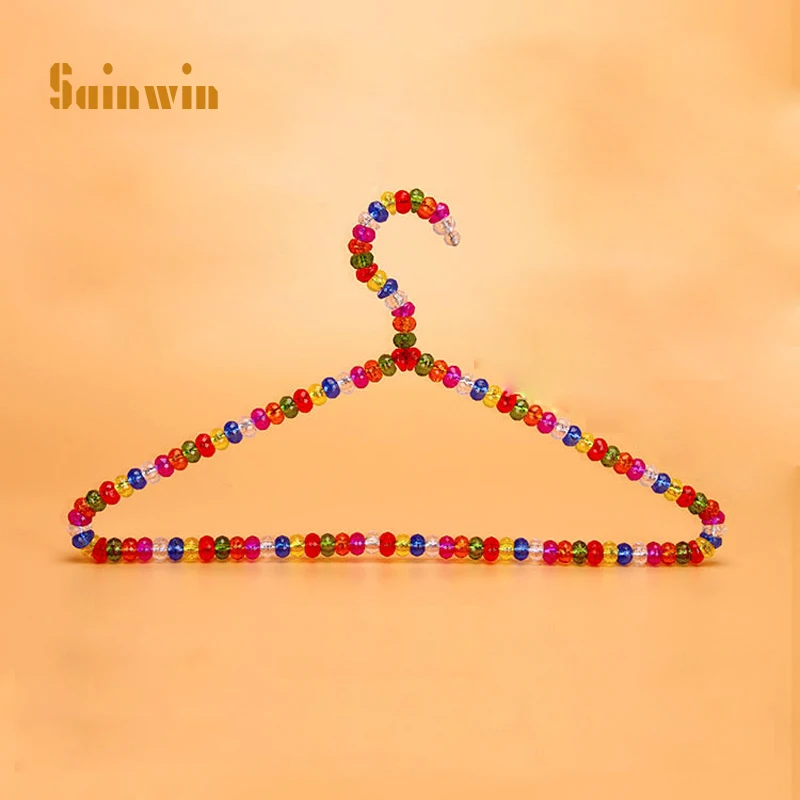 Пластиковая вешалка с жемчугом для взрослых Sainwin 5 шт./лот Красочные Хрустальные
