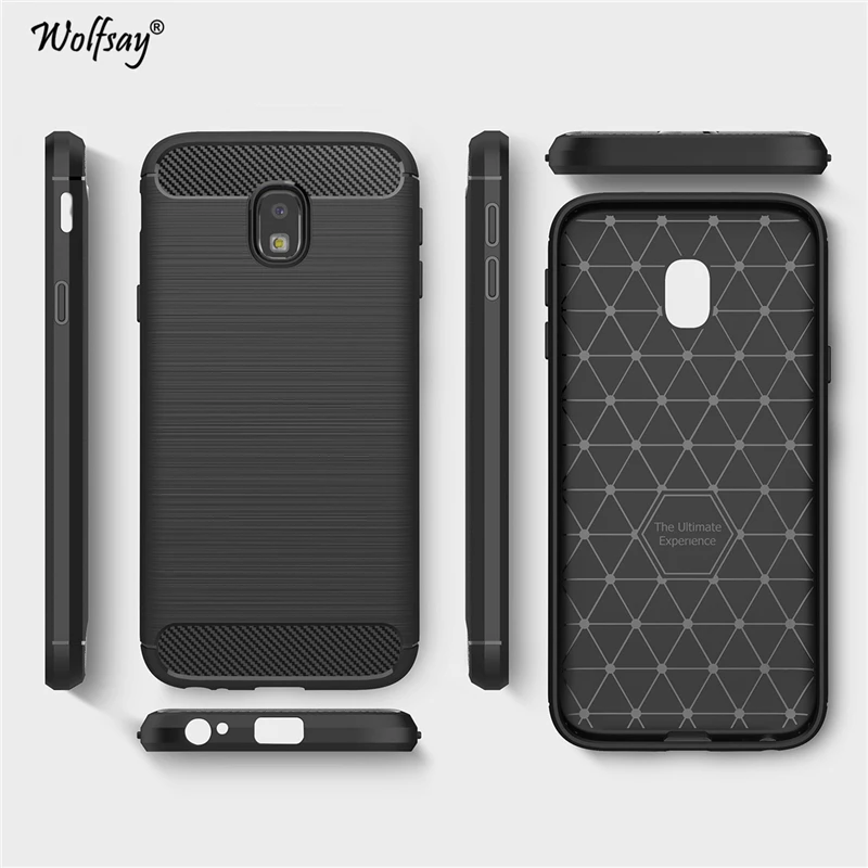Wolfsay СПС чехол для телефона Samsung Galaxy J3 2017 J330 резиновый силиконовый мягкий Fundas