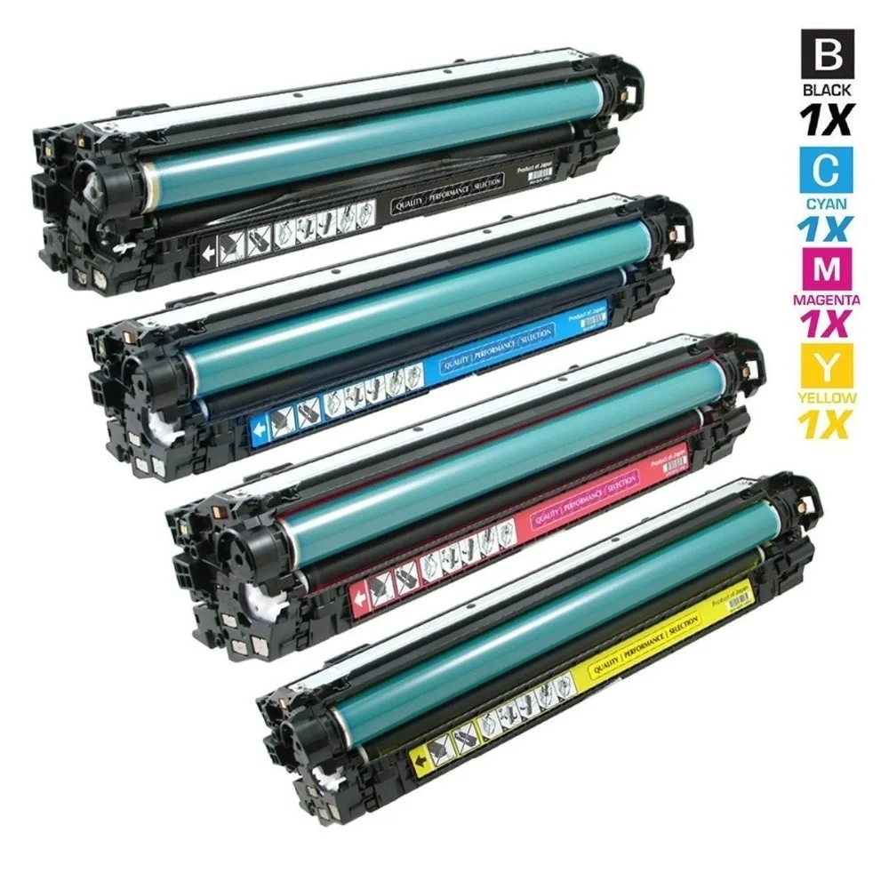 4 пакета 507A тонер картридж CE400X CE400A совместимый для HP Laserjet Enterprise 500 M551dn M551n M551xh MFP575dn