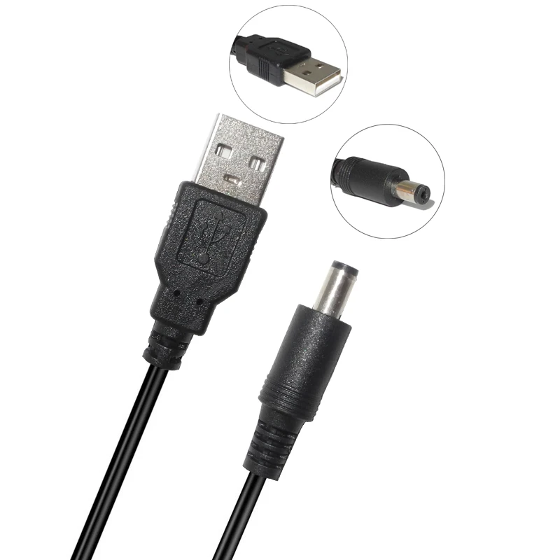 Кабель питания USB в DC Универсальный зарядный кабель с разъемом на постоянный ток