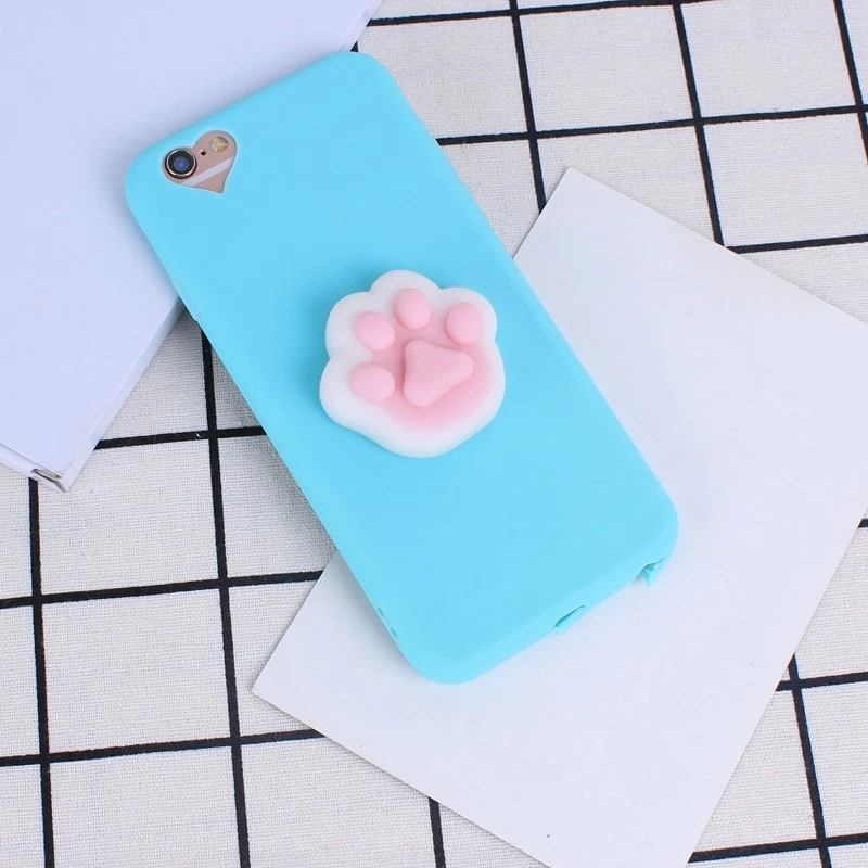 Cute 3D Cartoon Animal Squishy Case Cover For iphone 6 6s 4.7'' 5 5s 5se 7 plus Capa Silicone Squeeze anti Stress Toys |