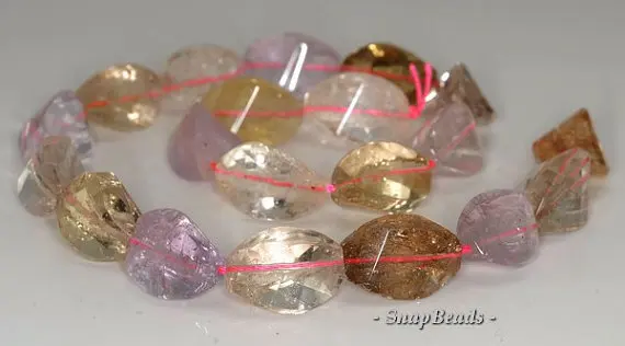 

24x16-20x16mm аметист цитрин дымчатый микс кристаллов кварца граненый твист овальные бусины 7,5 дюймов половина нити (90191