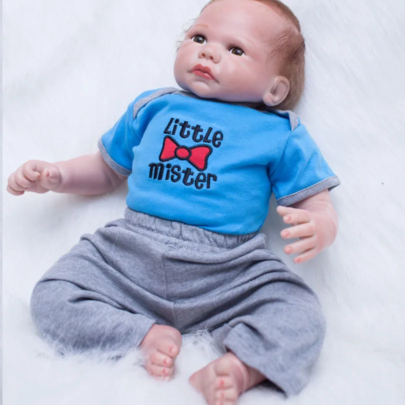 Кукла реборн из 2017 хлопка Милые силиконовые живые младенцы игрушки для мальчиков