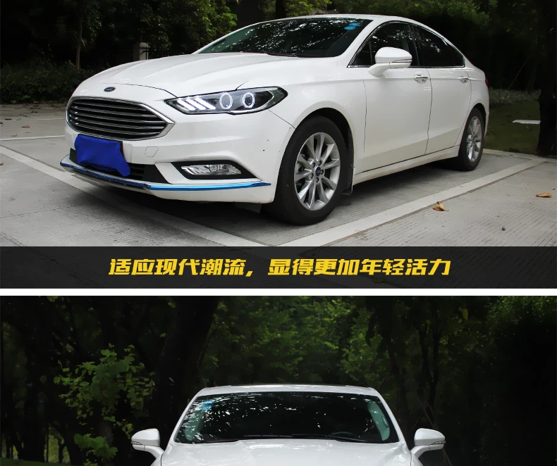 KOWELL автомобильный Стайлинг для Mondeo фары Fusion светодиодный фонарь DRL Биксеноновые линзы Высокий Низкий луч парковка